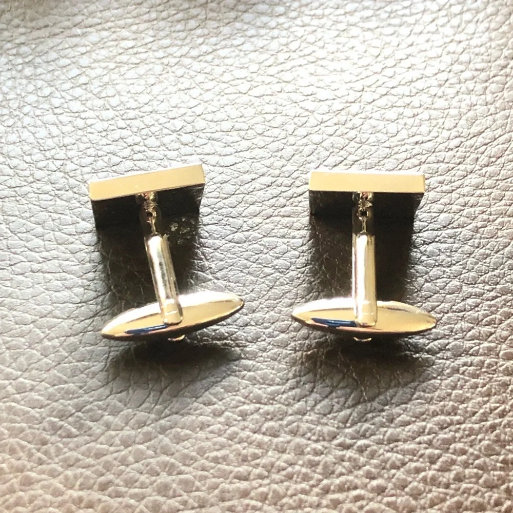 Marks & Spencer blue ombré mix silver cuff links NIB